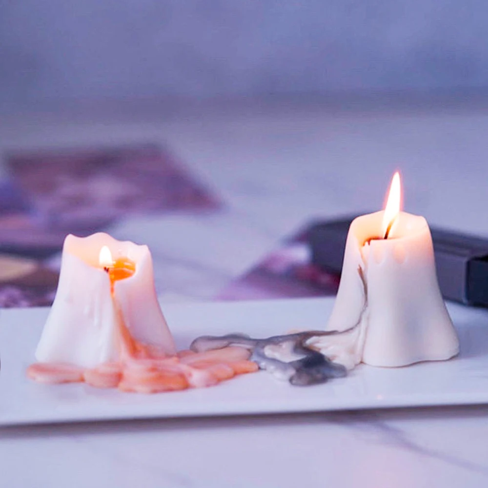 Molde de silicona para velas de fantasma de Halloween, dise&ntilde;o elegante, molde para velas hechas a mano, jab&oacute;n peque&ntilde;o con forma de fantasma, regalo creativo de cumplea&ntilde;os-4