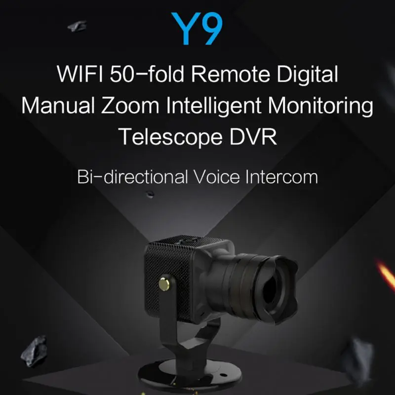 Y9 50X Мини wifi телескоп цифровой объектив вращающаяся беспроводная камера видеокамера мониторинг wifi ручной зум домашний мобильный телефон