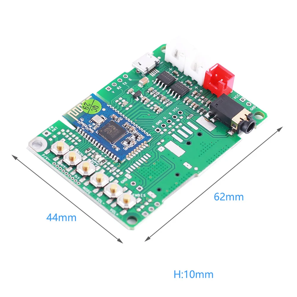 DC 5V двухканальный модуль усилителя Bluetooth BLE4.2 стерео 2x4W AUX аудио вход SPP |
