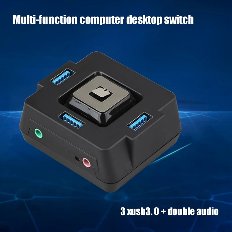 ПК чехол Питание вкл/выкл 3 Порты и разъёмы USB 0 с аудио звук компьютер