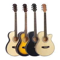 diduo 40 inch acoustic guitar sunset black white wood color rosewood fingerboard guitarra strings ultrathin 6 5cm guitar bag