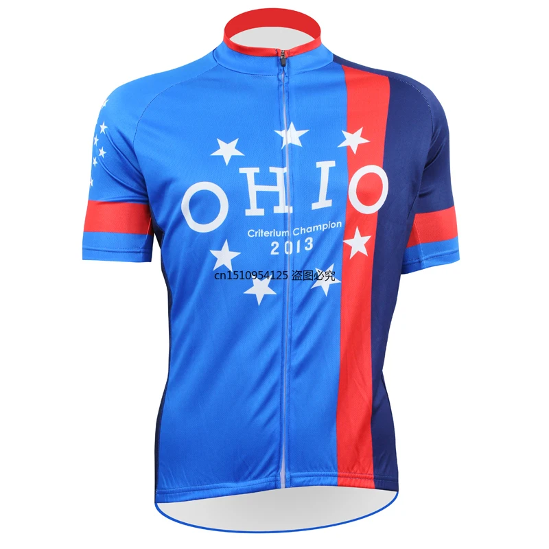 

Cycling Racing Clothes Short Sleeve OHIO sport Cycling clothing hombre Mens Cycling Jersey Cycling Clothing Bike Shirt Summer ma