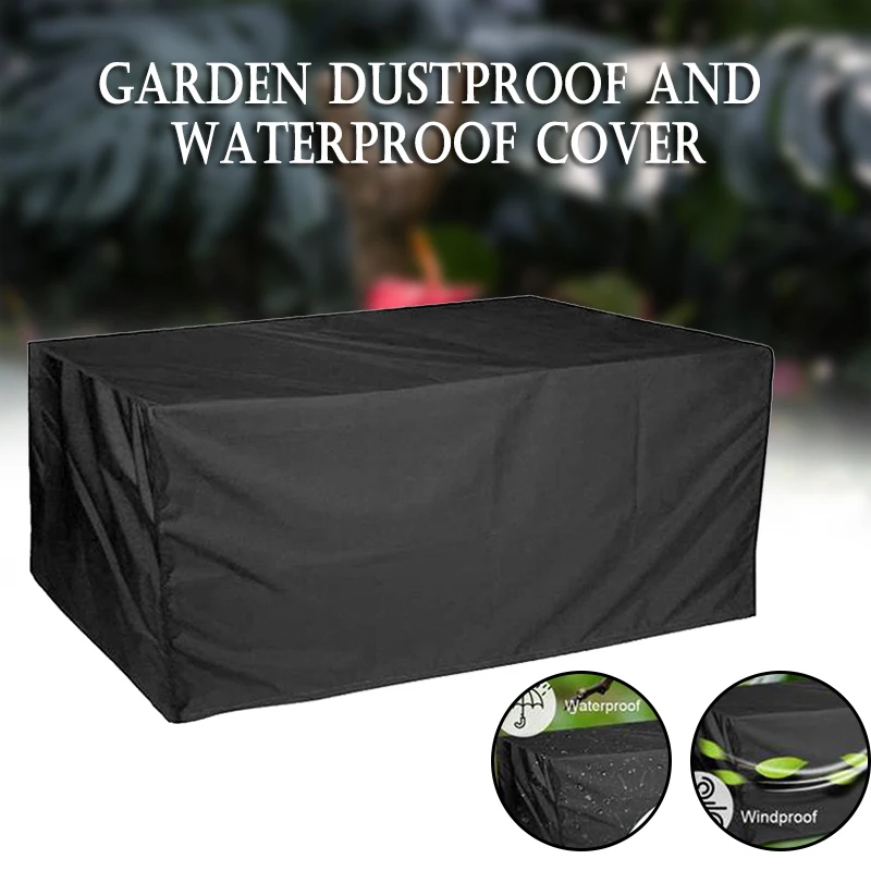 

Patio Furniture Cover Outdoor Table and Chair Cover Heavy Duty Oxford Fabric Garden Furniture Covers AUG889