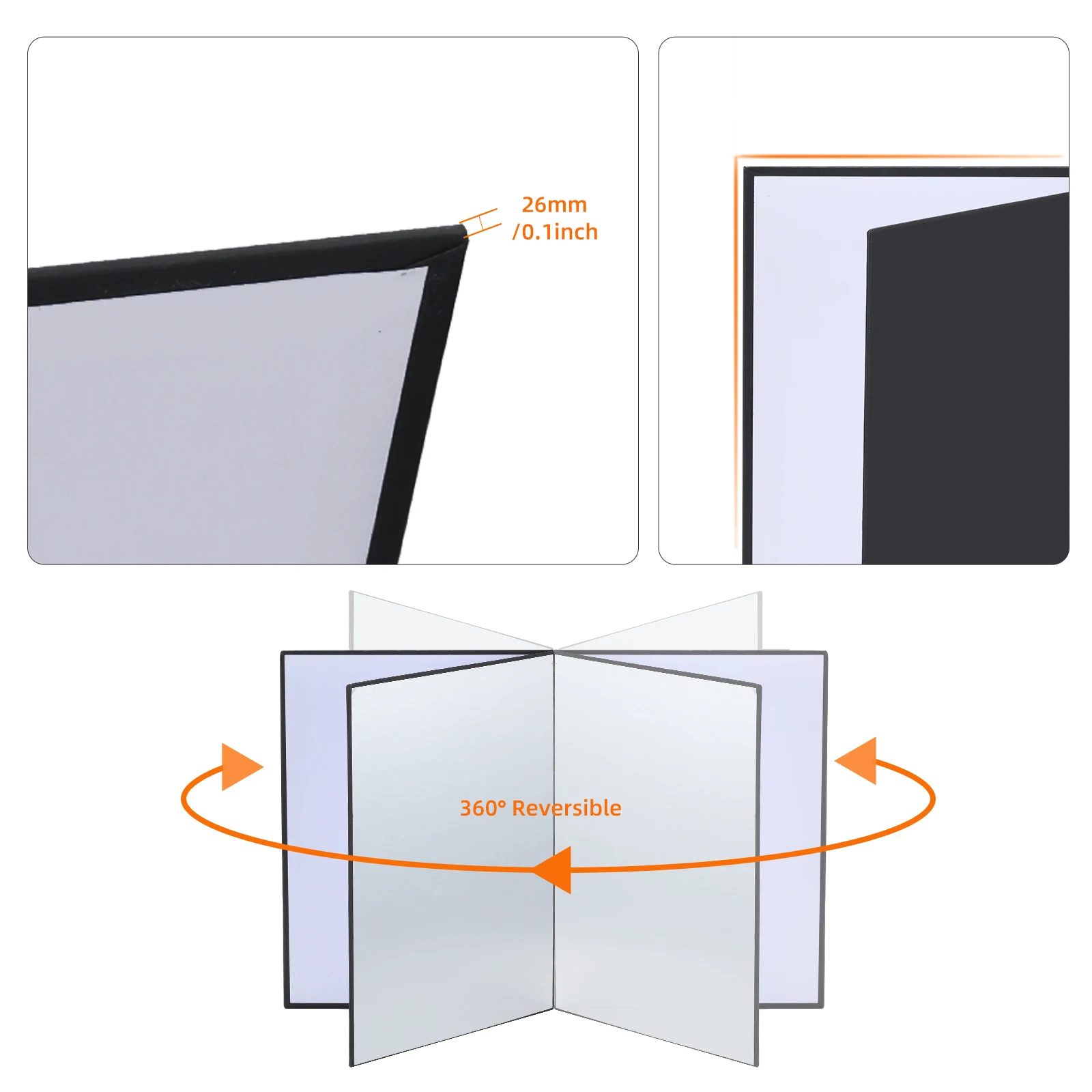 3 в 1 складной отражатель для фотостудии 42 х29 см | Электроника