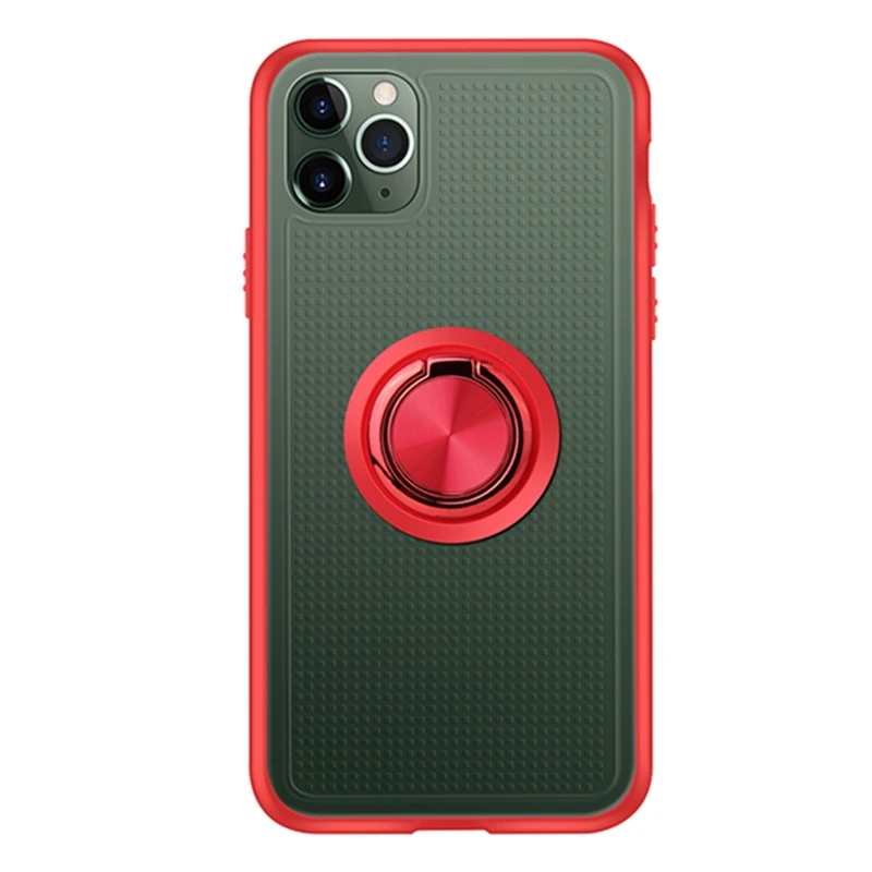 Red Противоударный чехол OTAO с магнитным кольцом для iphone XS MAX XR X 8 7 6 6S Plus, жесткая задняя крышка для iphone 11 Pro MAX, чехол s Coque - Цвет: Red