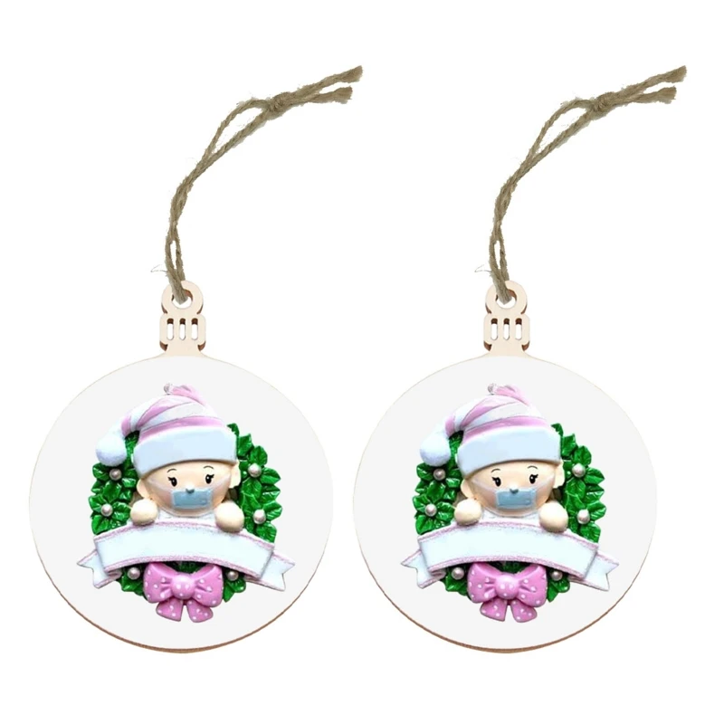 

Family Christmas Ornament, Wooden Xmas Tree Ornaments Christmas Holiday Decorati