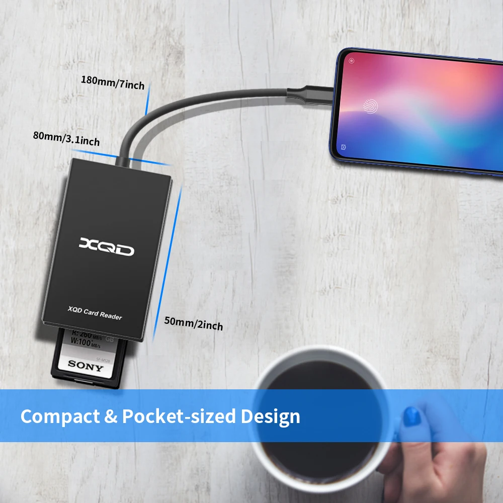 Rocketek Type c USB 3 0 SD XQD одновременно работает считыватель карт памяти передача Sony