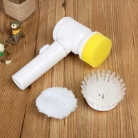 5 in 1 handheld electric cleaning brush for bathroom toile tub brush rag kitchen tv window washing brush housework cleaning tool