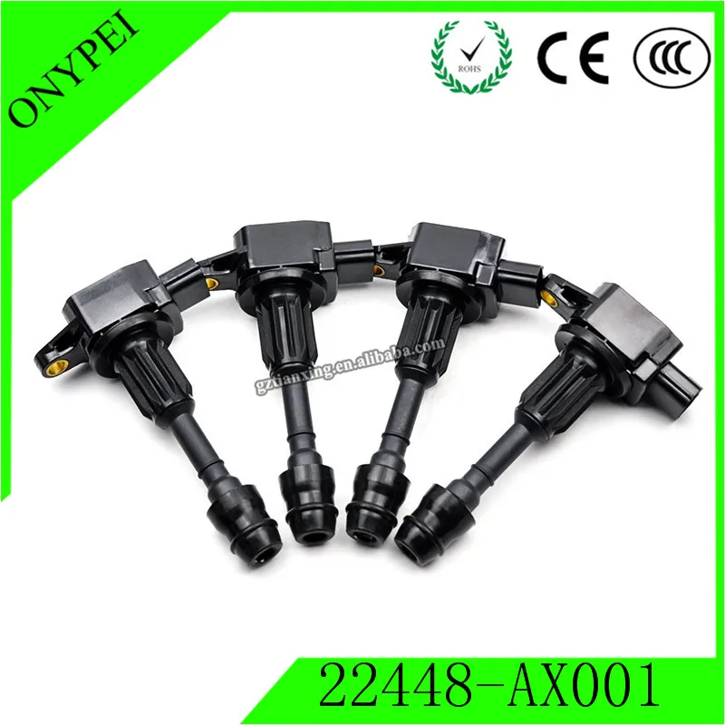 4 шт. 22448-AX001 AIC-6207F Катушка зажигания для Nissan March Micra K12 Примечание E11 1 22448AX001 AIC6207F 22448