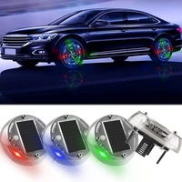 universal 12 leds car tire wheel lights solar energy flashing colorful auto wheel hub led light with motion sensors car styling
