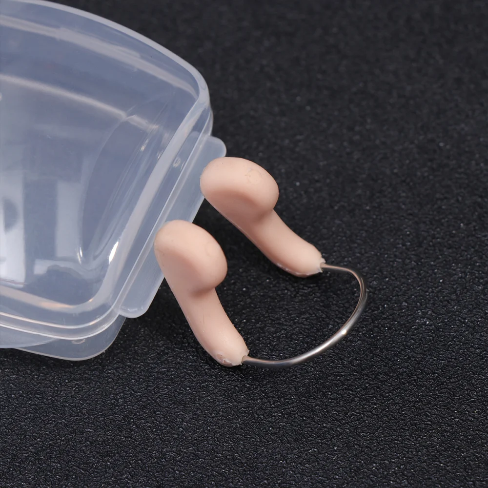

6PCS Waterproof Swimming Nose Clip Anti-choking Professional Swimming Wire Nose Clip Underwater Nose Protection (Fleshcolor)