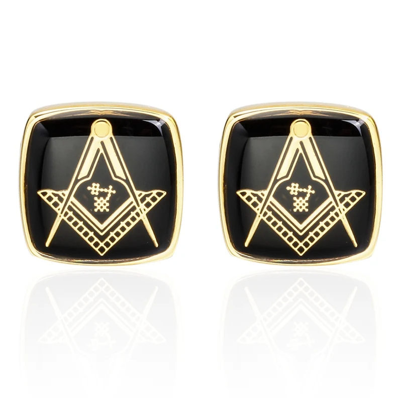 Роскошные Рубашки мира запонки в виде карты для мужчин бренд манжеты Кнопка de