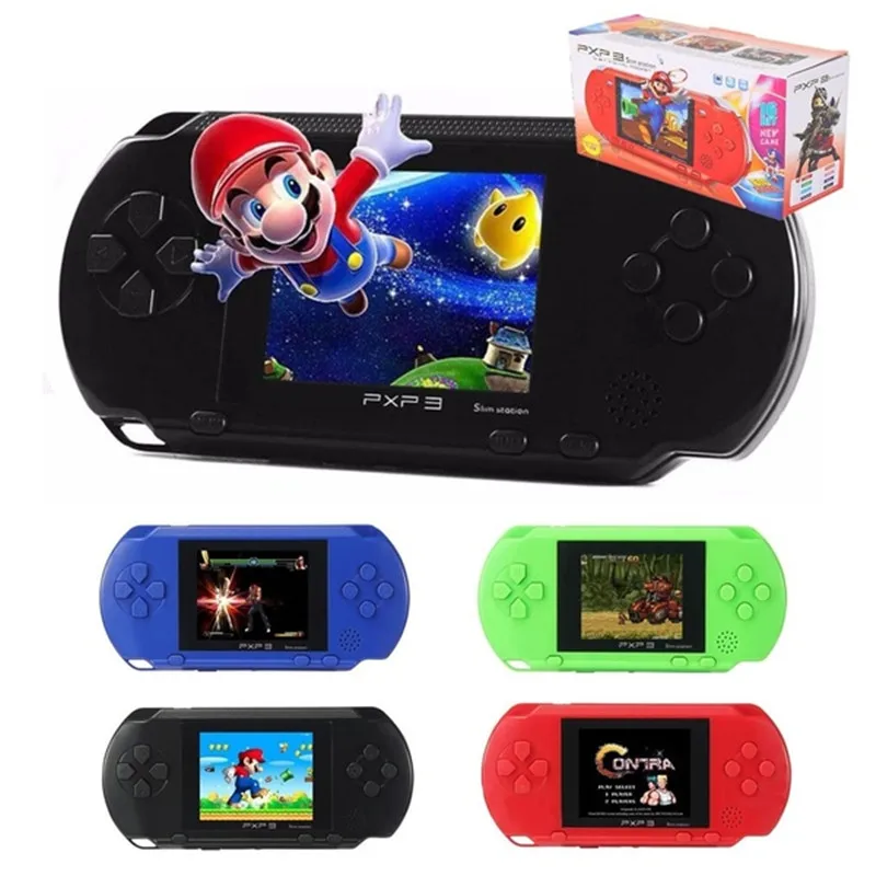 Лидер продаж 2 8 дюйма 16 бит 150 + Портативный игровой плеер PXP 3 Детская игровая