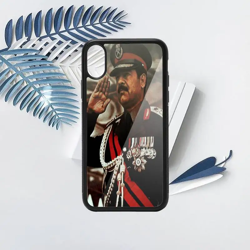 

Saddam Hussein Iraq Arabic Phone Case TPU For iPhone X XR XS 11 12 mini Pro MAX 6 6S 7 8 Plus SE 2020