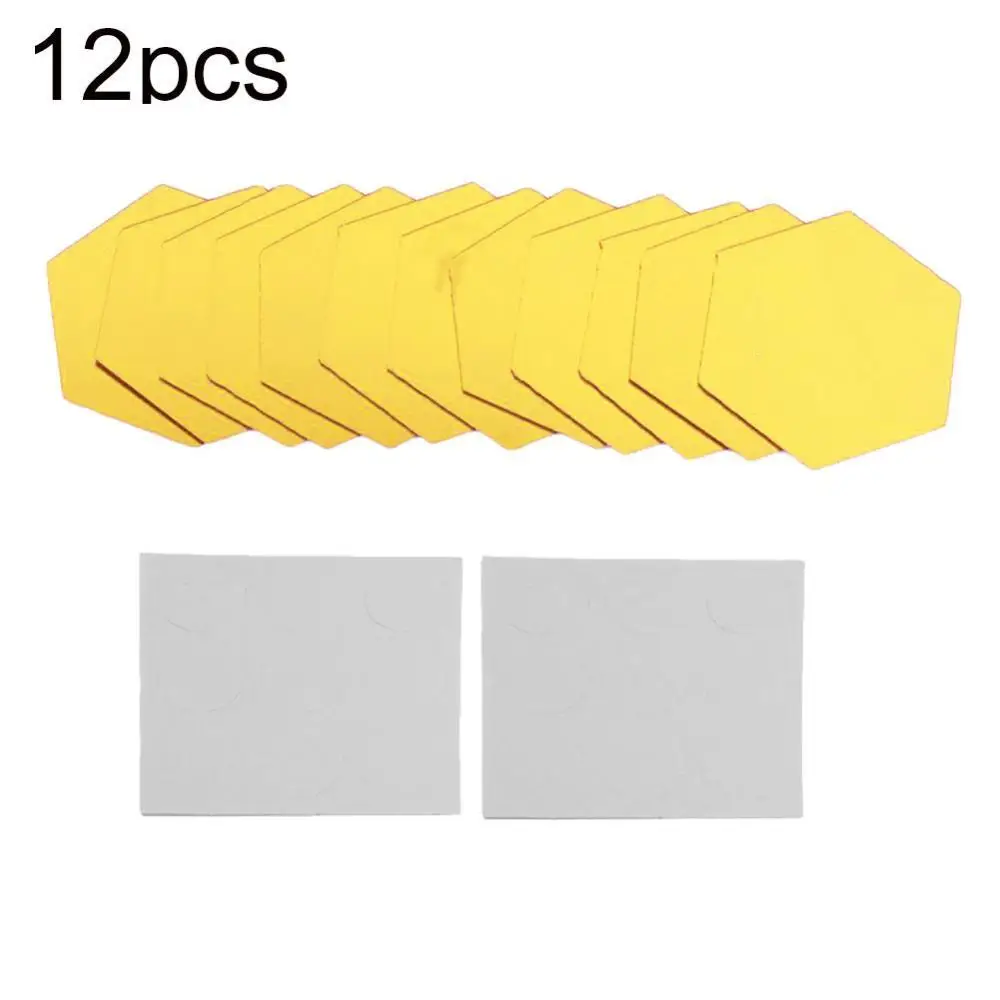 

60% Hot Sale 12 Pcs Hexagonal Self Adhesive Mirror Effect Wall Sticker Living Room Decal Decor Art Wall Stickers
