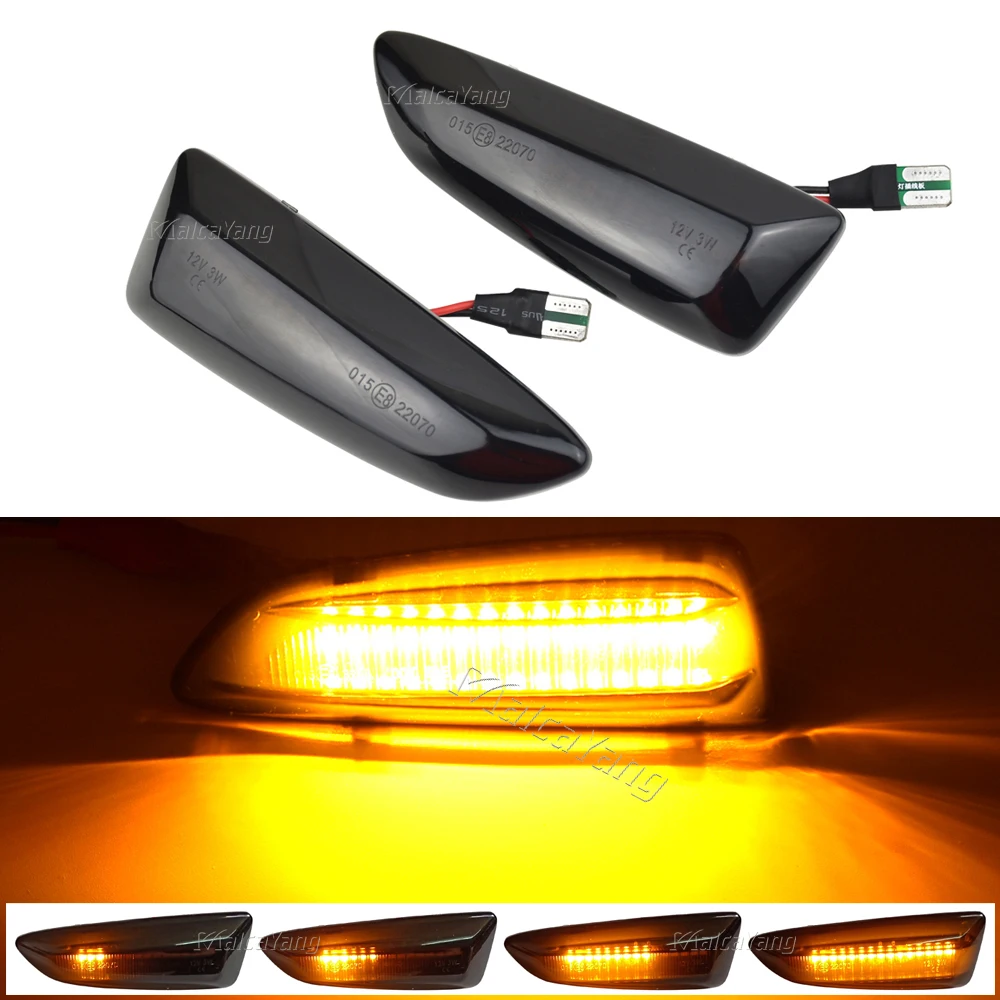 

2Pcs For Buick Regal Opel Zafira Tourer C Astra J K Grandland X Crossland X Insignia B Dynamic Led Turn Signal Side Marker Light