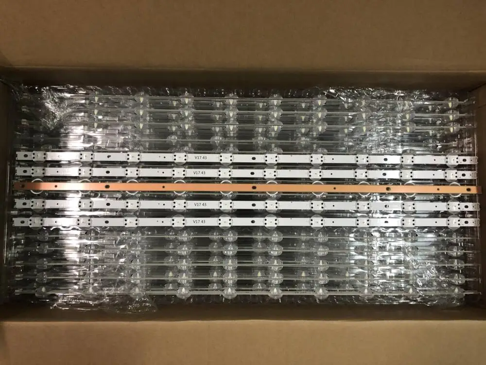 

New 10 PCS/lot 10LED 867mm LED backlight strip for LG TV 43UJ670V 43LV340C-UB E74739 43 V17 ART3 2867 REV0.3 1