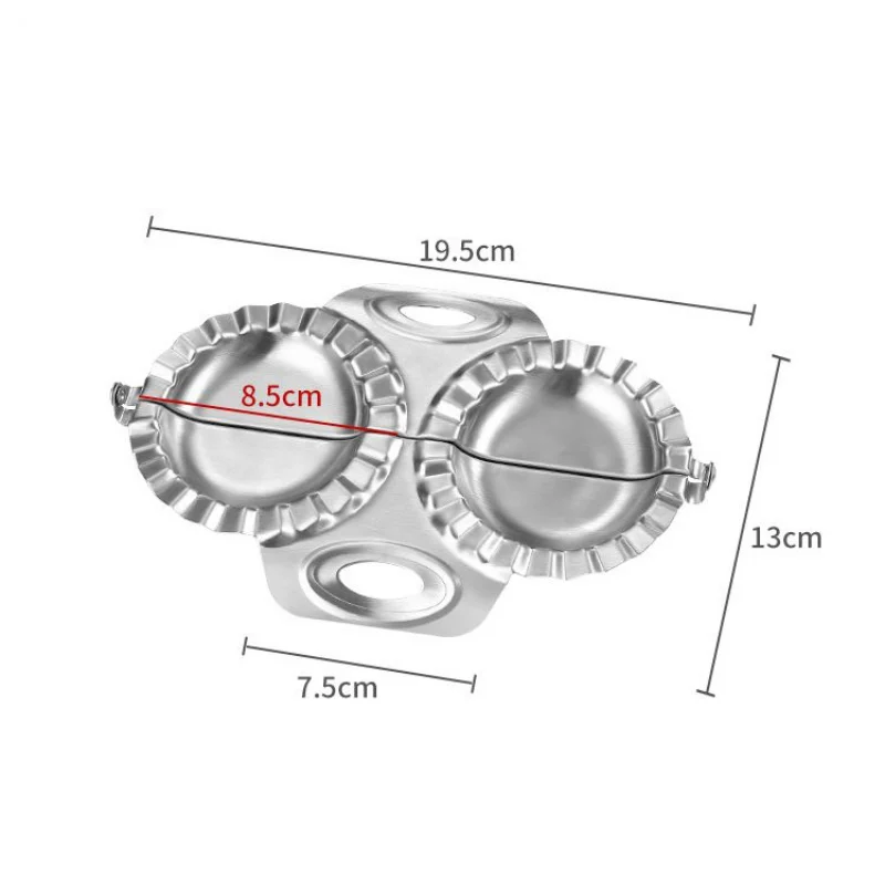 

Kitchen Gadget Sets DIY Dumpling Mold Dumpling Double-headed Wrapper Cutter Making Machine Cooking Pastry Tool