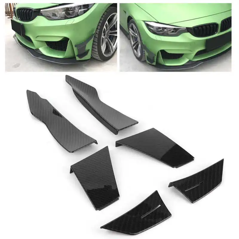 Сплиттер для бампера боковые плавники спойлер из углеродного волокна корпуса BMW 3