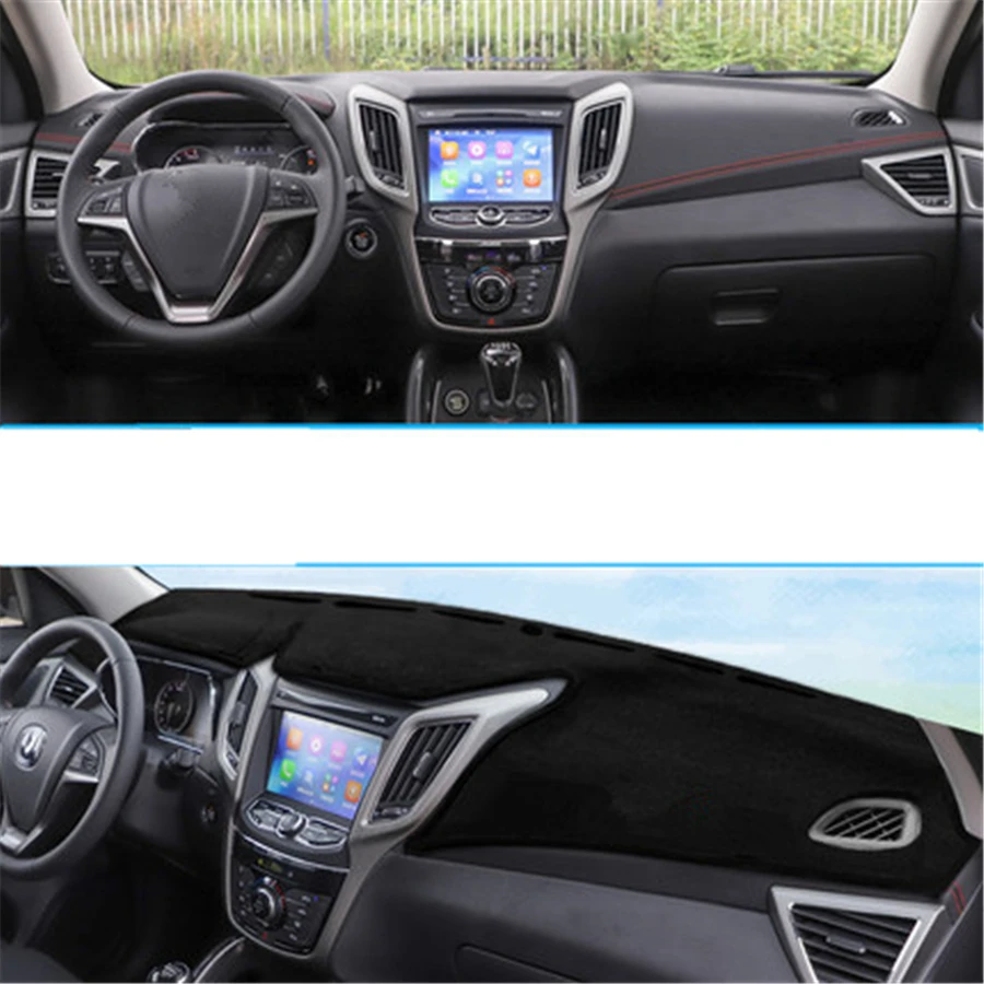 Черный автомобильный коврик для приборной панели Changan CS75 (2013 2020) 2014 2015 2016 2017 2018
