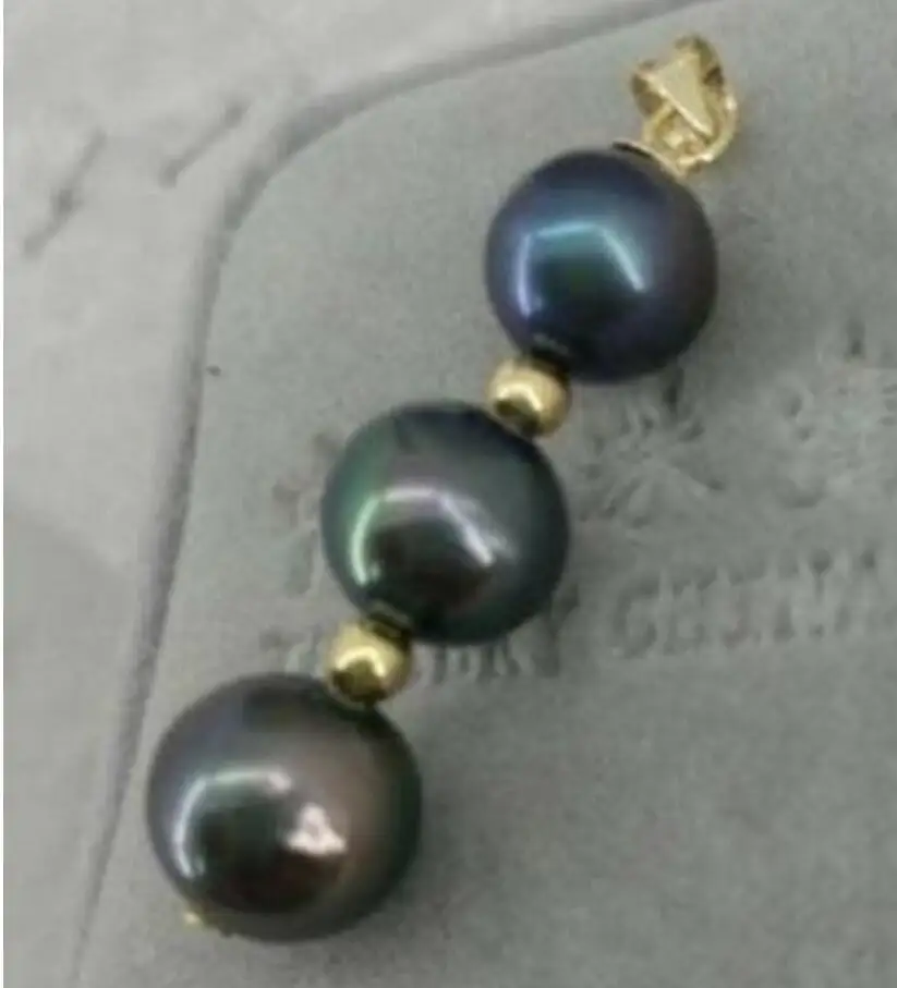 Ожерелье с подвеской из таитянского жемчуга 8 9 мм|Подвески| |