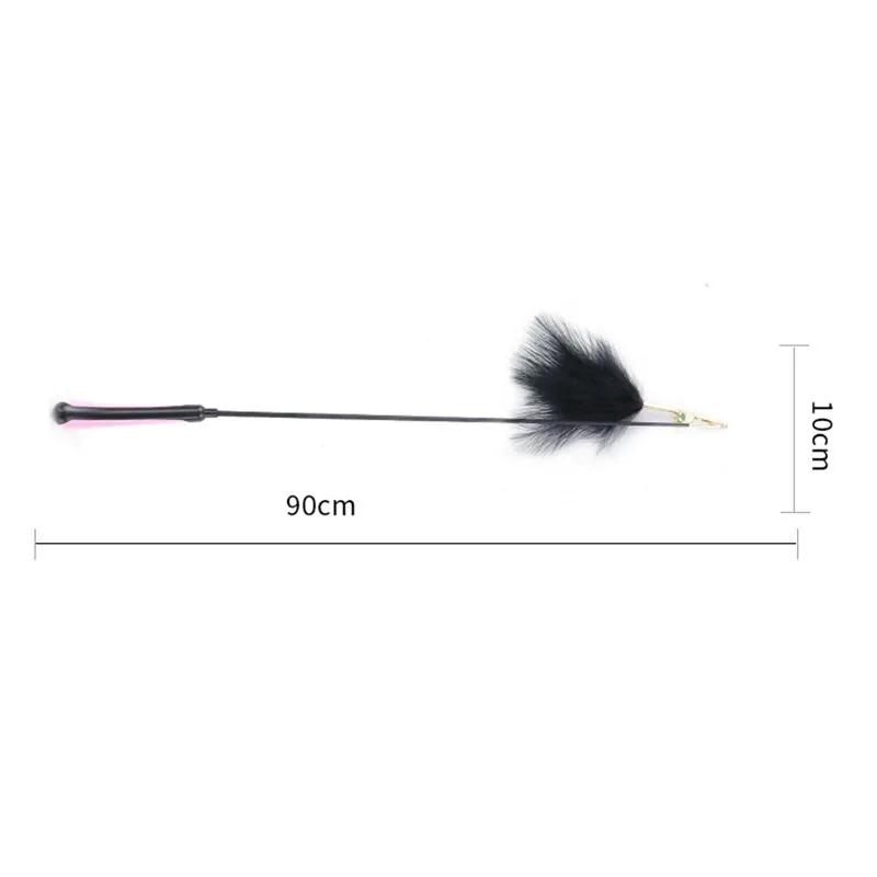 

Kitten Feather Toy Tease Cats Stick Pet Training With Bells Pet Supplies Steel Wire Cat Feather Stick Interactive Toy Flexible