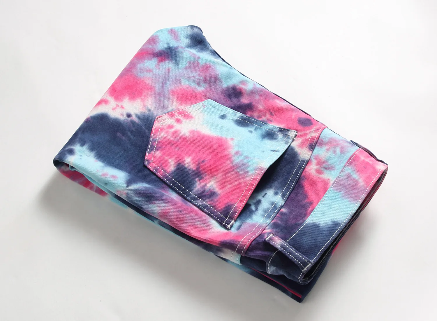 2021 New Fashion Tie Dye Stylish Men Vintage Pencil Jeans Trousers Hip Hop Streetwear Women Denim Pants For Teens Pantaloni Uomo