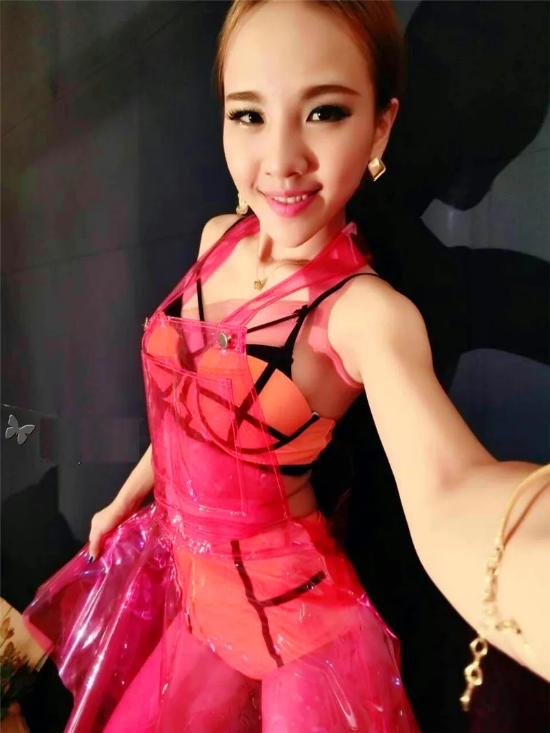 Женское Прозрачное платье без рукавов прозрачное ПВХ для косплея сексуальные