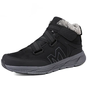 Очень теплые зимние ботинки большого размера 46, мужские зимние ботильоны в русском стиле, замшевые кожаные женские ботинки с мехом, зимняя обувь для мужчин