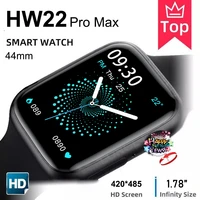 original hw22 pro max smart watch 1 78 double button wireless charging custom dial heart rate smartwatch pk hw16 iwo 13 w46