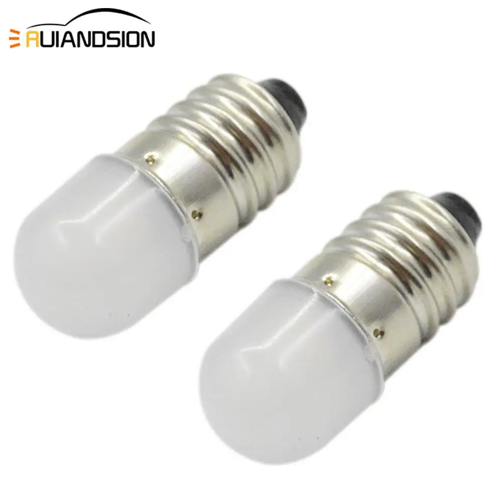 Пара светодиодных фонарей E10 2835 1SMD 6 в сменные светодиодные лампы с винтом теплый