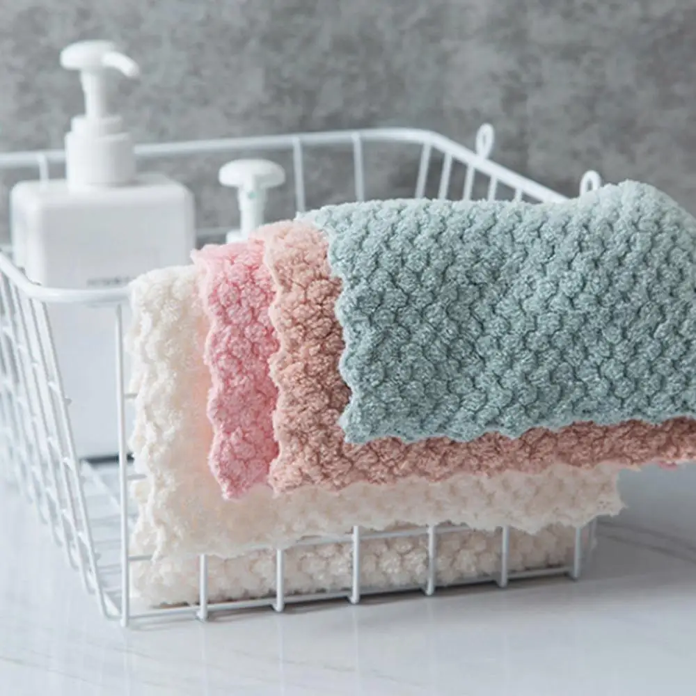 Антипригарное покрытие масла кораллового бархата ручной блюдо Кухня Полотенца s