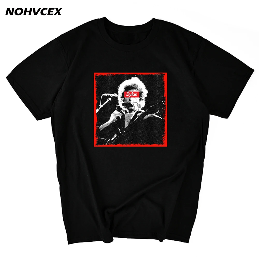 

Боб Дилан классические рок принтом смешной Повседневное короткий рукав Топ Hipster летние футболки Мужская футболка