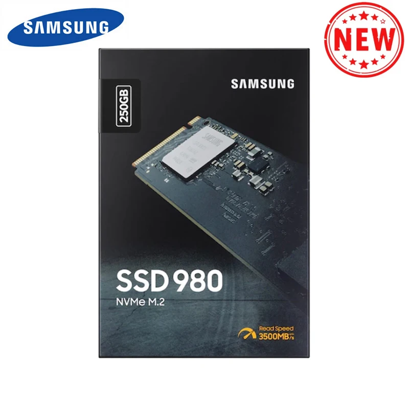 SAMSUNG SSD M.2 250  500  1  980 NVMe   M2 2280 TLC PCIe Gen 3, 0x4, NVMe 1, 4