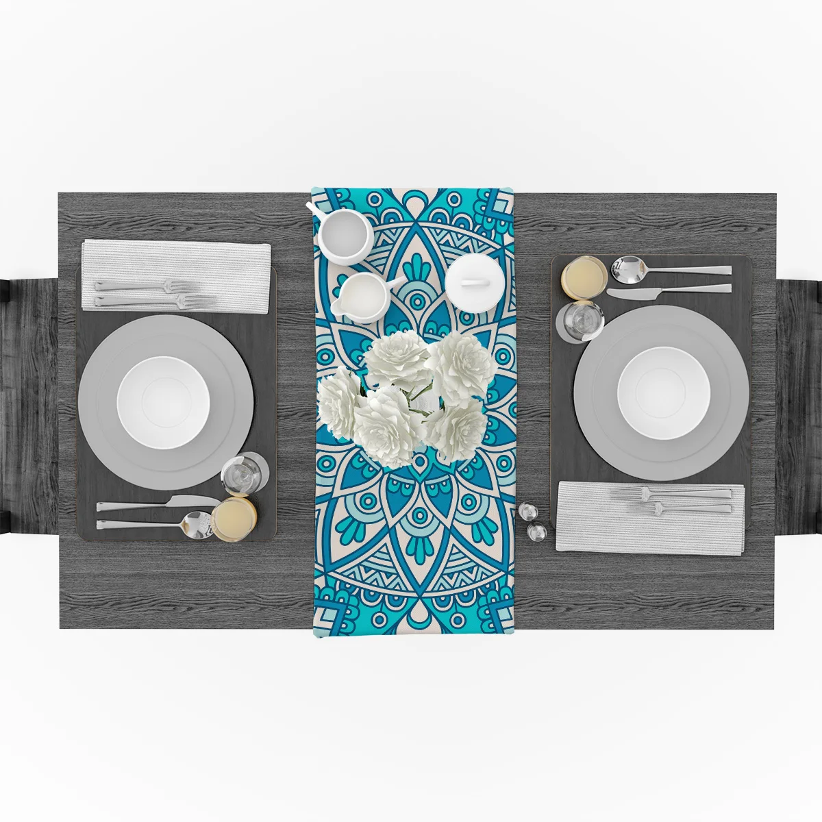 Синяя Мандала настольная дорожка s для свадеб праздничных мероприятий вечерние