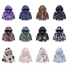 2021 детская одежда куртки для маленьких мальчиков, Детская куртка с капюшоном на молнии, куртка-ветровка для маленьких модный принт пальто для детей Одежда для младенцев; Водонепроницаемый, толстовка с героями мультфильмов для девочек