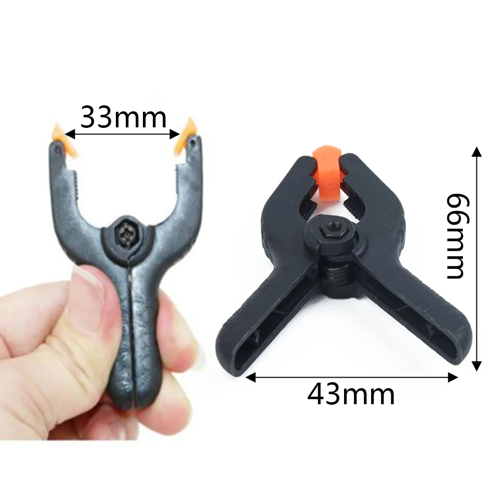 

6pcs/set 2inch Hard Spring Clamps Clips DIY Grip A-shaped Plastic Micro Tool Kit