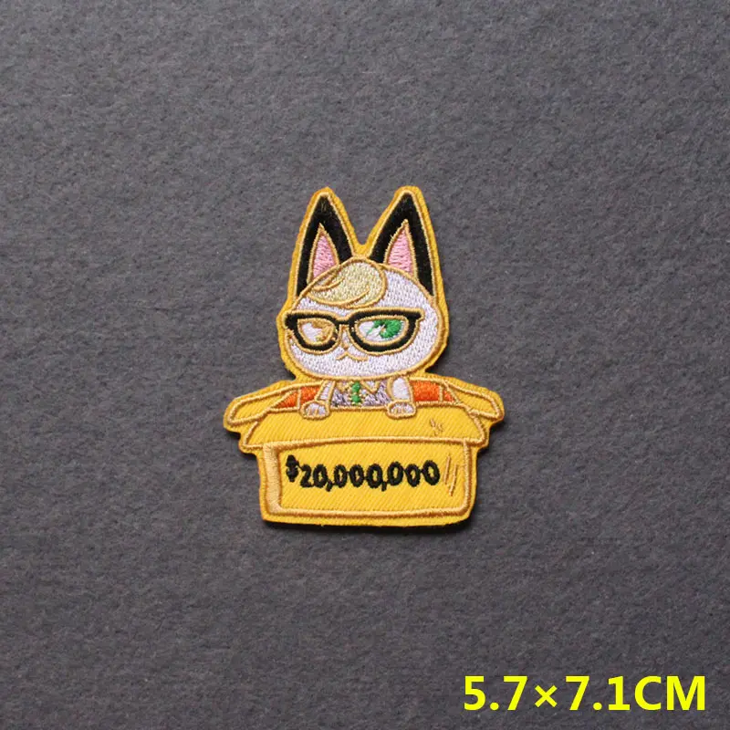 Хит аниме нашивки для одежды животных пересечение патч вышитые патчи на одежду