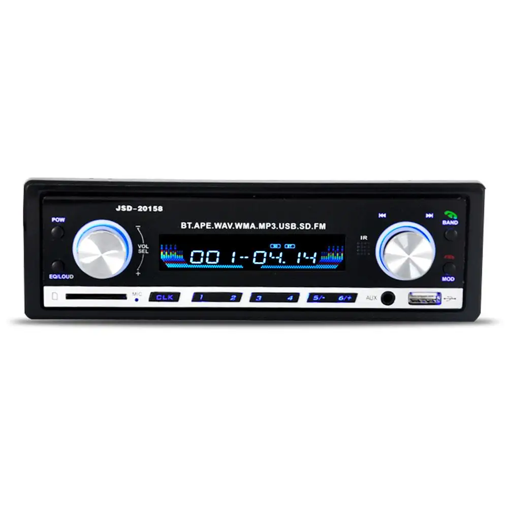

Mp3-плеер Vehemo с FM/AUX/TF/USB, радио, автомобильный EQ звуковой эффект для автоэлектронного плеера 2020, стерео с памятью отключения питания