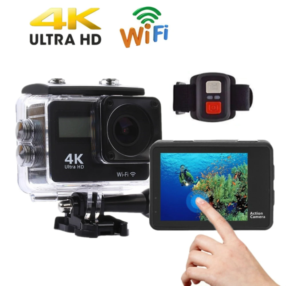 Сенсорный экран Экран Wi Fi экшн Камера сверхвысокой четкости 4K Ultra HD 30fps