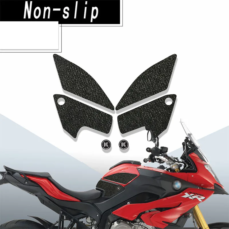 

Motorcycle protection pad tank grip fuel tank pad sticker gasoline knee traction side Non-slip decals for BMW 14-18 S 1000 XR