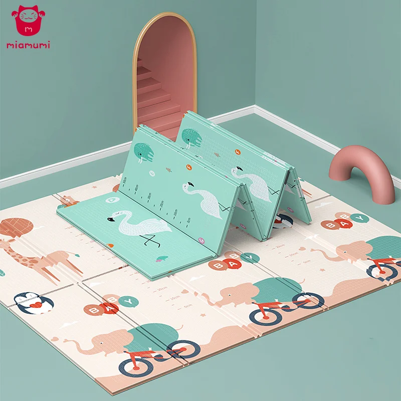 Коврик игровой Miamumi складной 1 5 см с рисунком животных | Игрушки и хобби