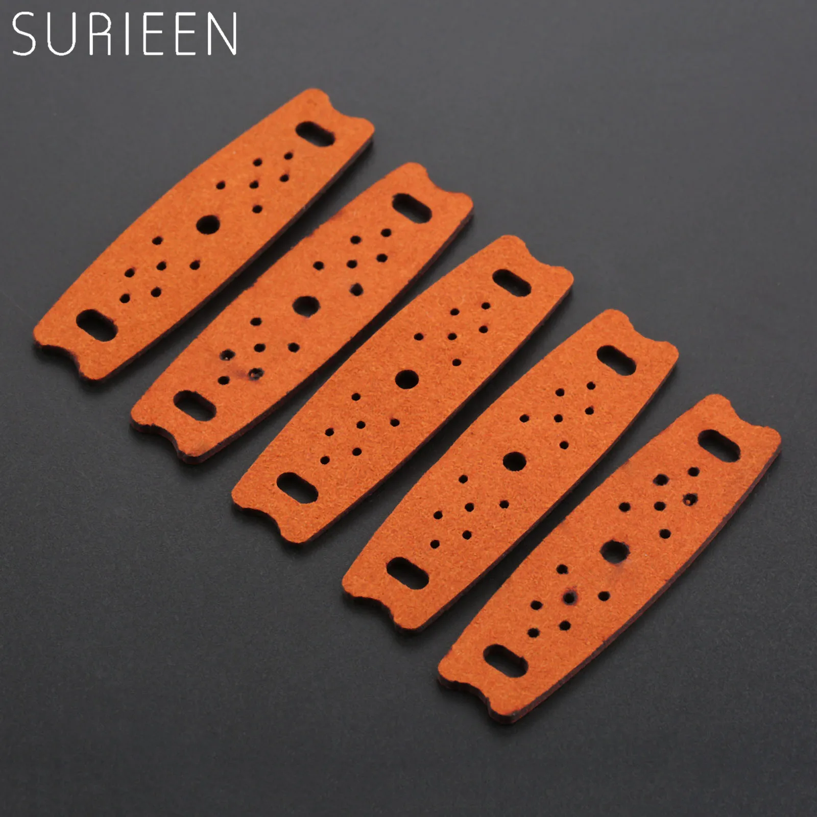 5 шт. коричневый рогатки Чехлы Чехол микрофибра кожа + дыропробивная машина на