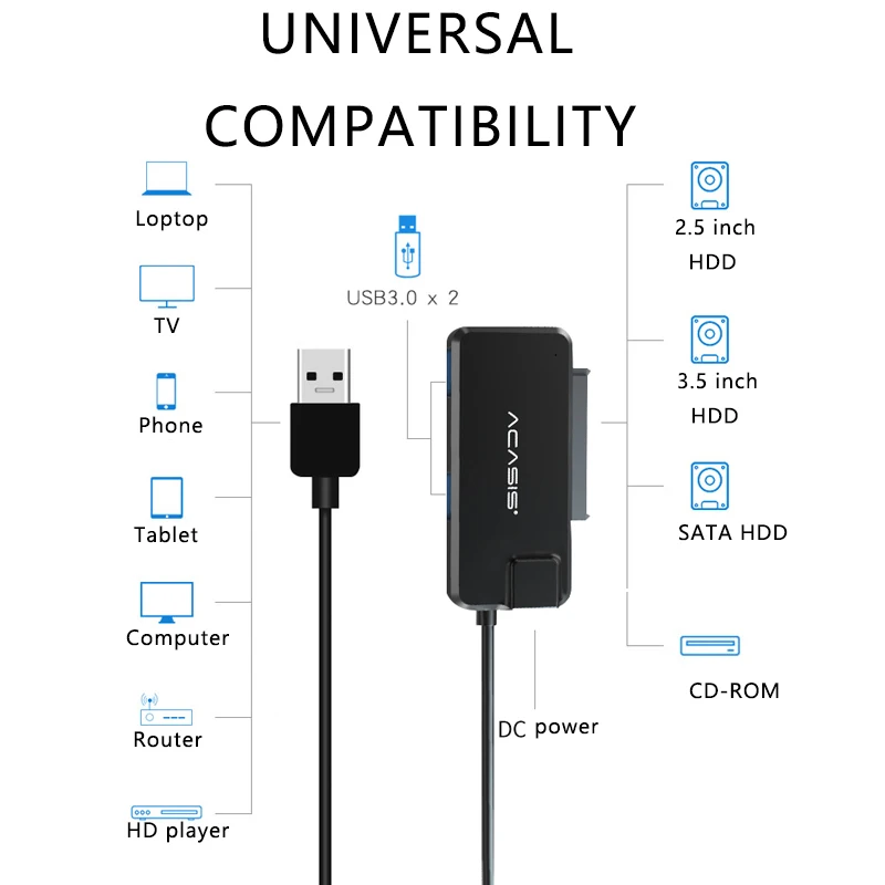Кабель SATA-USB 3 0 адаптер Sata-USB 2 5 дюйма | Компьютеры и офис