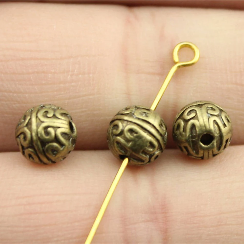 20 шт.7 мм шарм круглые бусины распорки космические для изготовления ювелирных