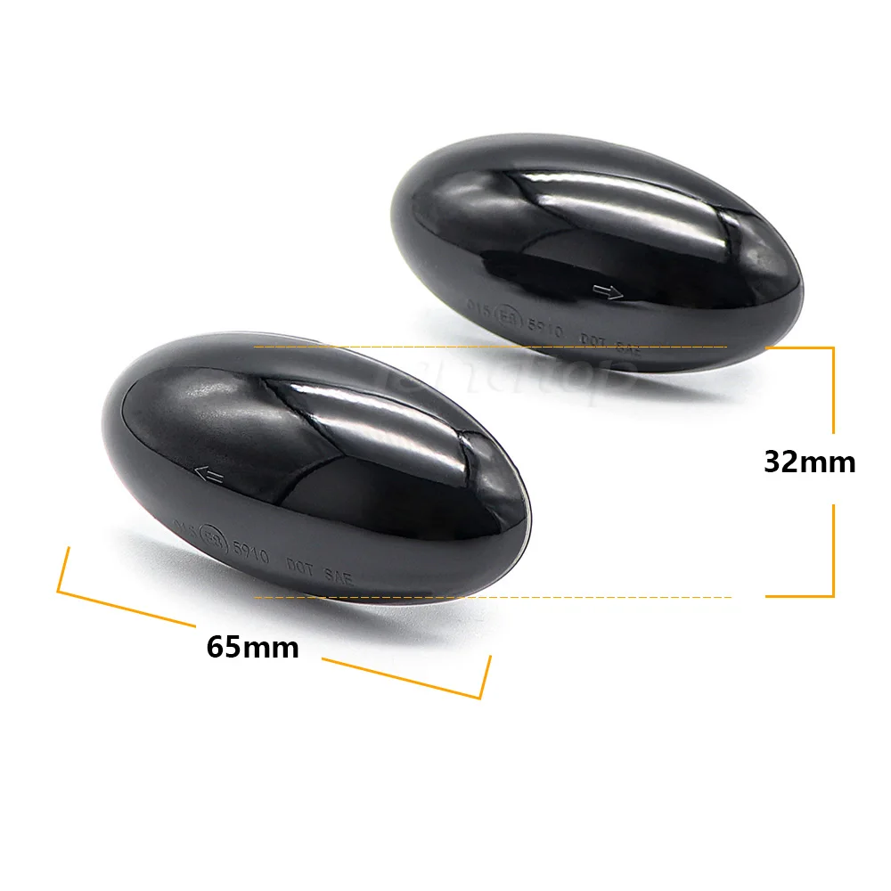 2X светодиодный динамический Поворотная сигнальная лампа мигалка для Peugeot 307 206 407