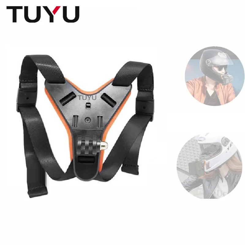 TUYU мотоцикл снимки полный шлем подбородка стенд держатель для мобильного