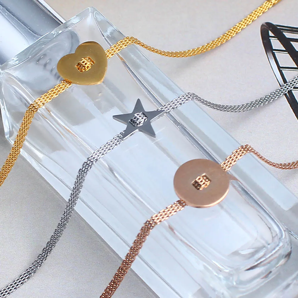 Женский браслет из нержавеющей стали под розовое золото | Украшения и аксессуары