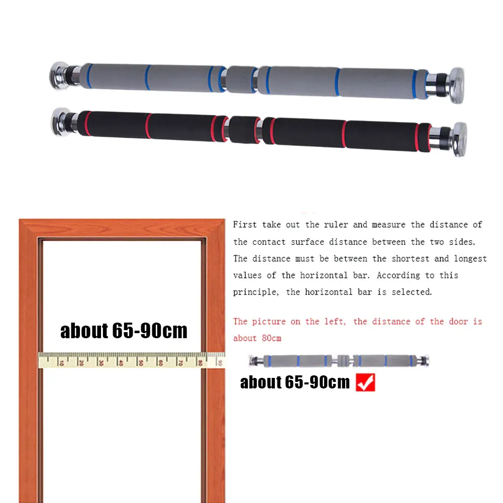 

Pull Up Bar Door Horizontal Bar Household Interior Door Wall Training Bar Sport Fitness Gym Equipment Exerciser Bearing 200KG