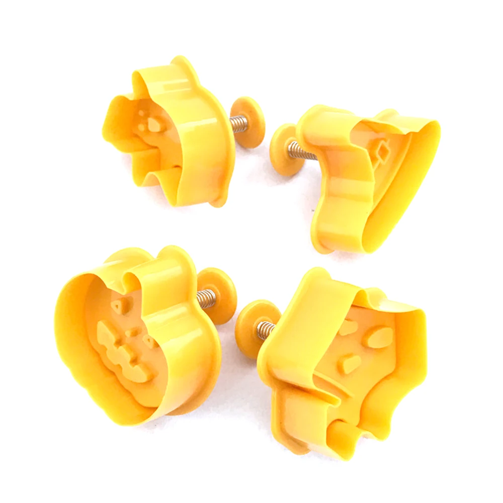 Новые 4 шт Хэллоуин печенье штамп плесень 3D плунжера резак DIY формы для выпечки